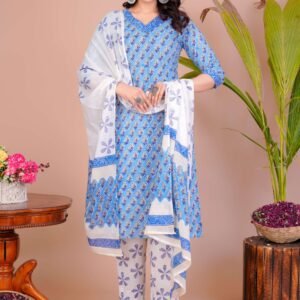 Kurti with Pant & Dupatta Set