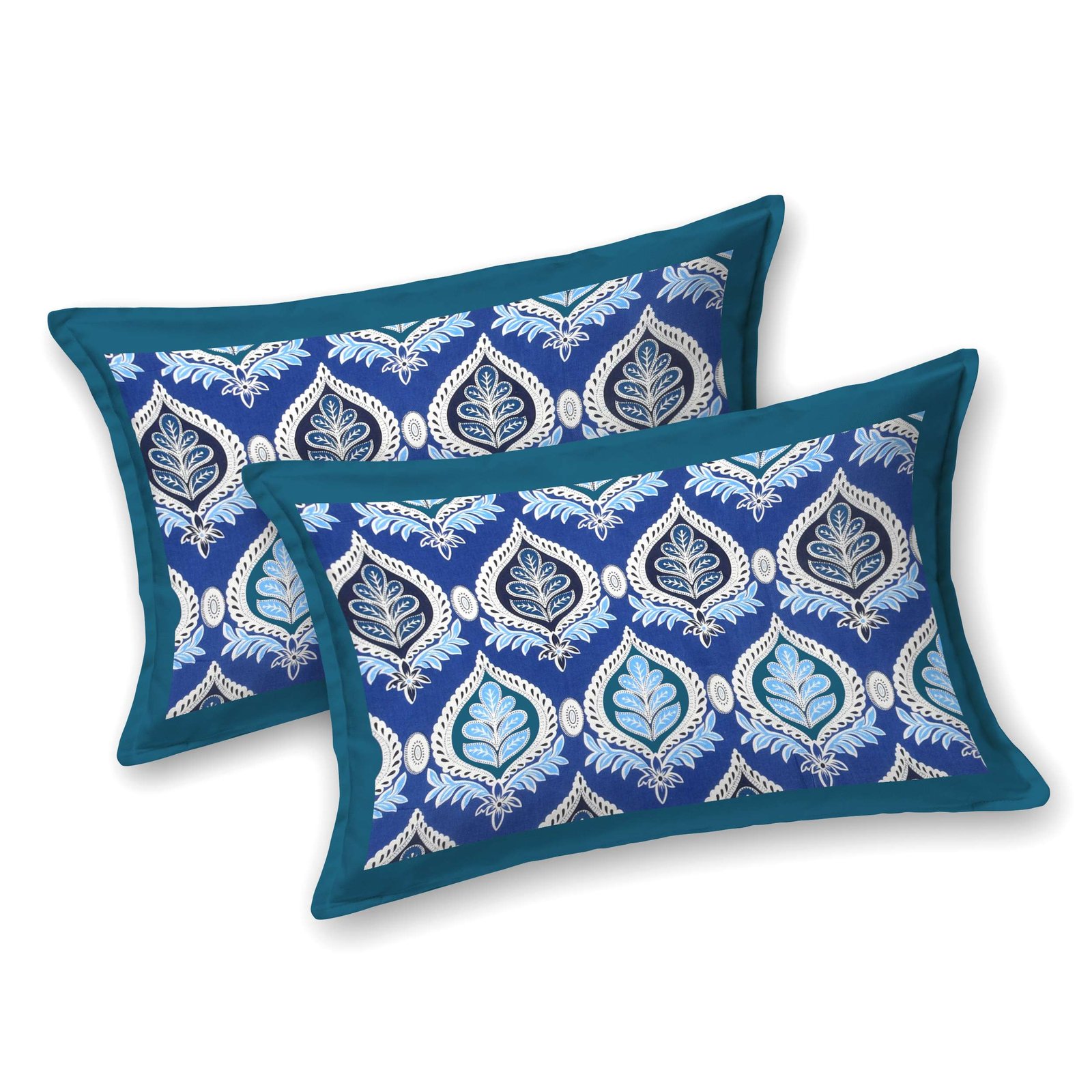 Rajasthani Traditionally Printed Cotton Doublebed Bedsheet With Pack of 2 Pillow Covers - Image 3