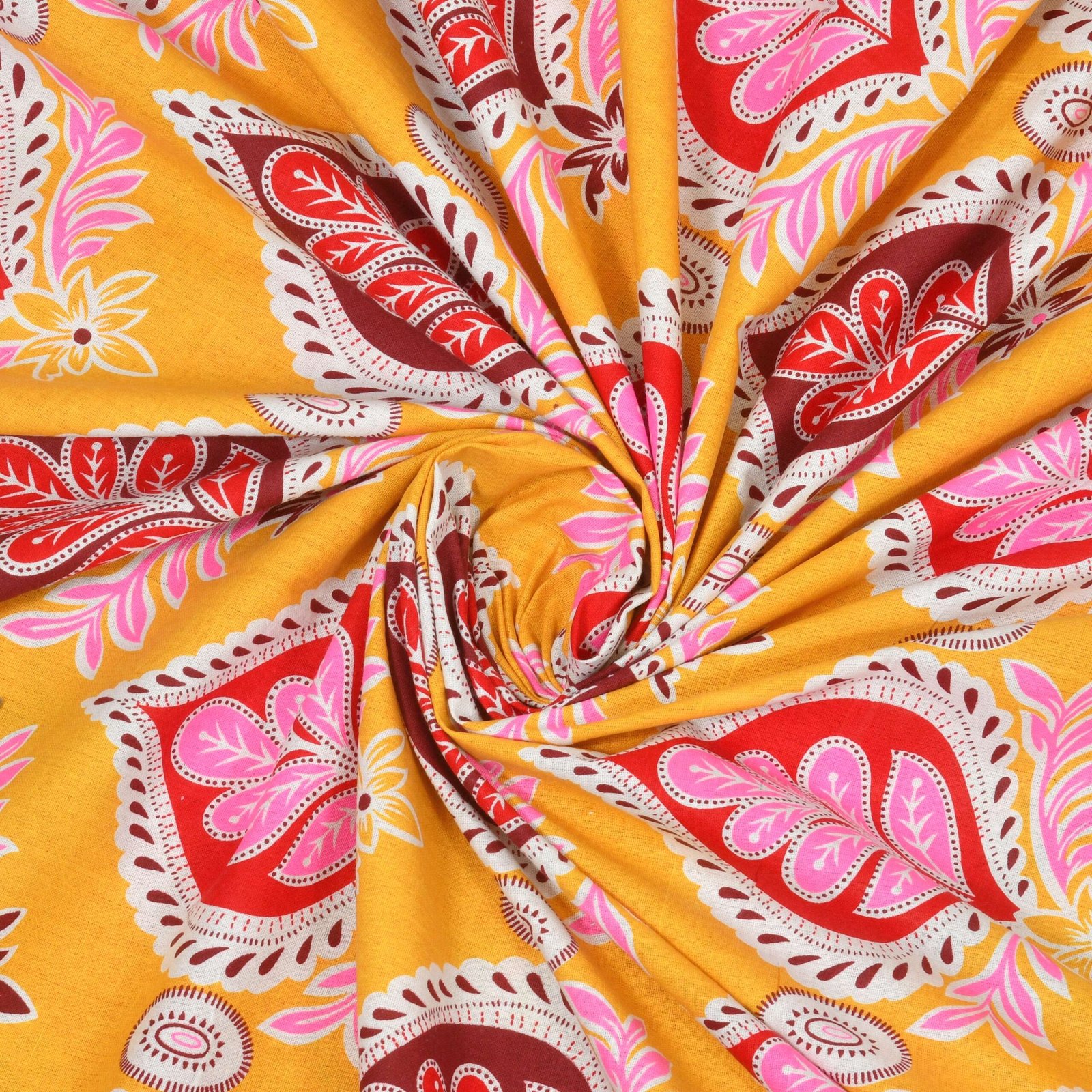 Rajasthani Traditionally Printed Cotton Doublebed Bedsheet With Pack of 2 Pillow Covers - Image 5