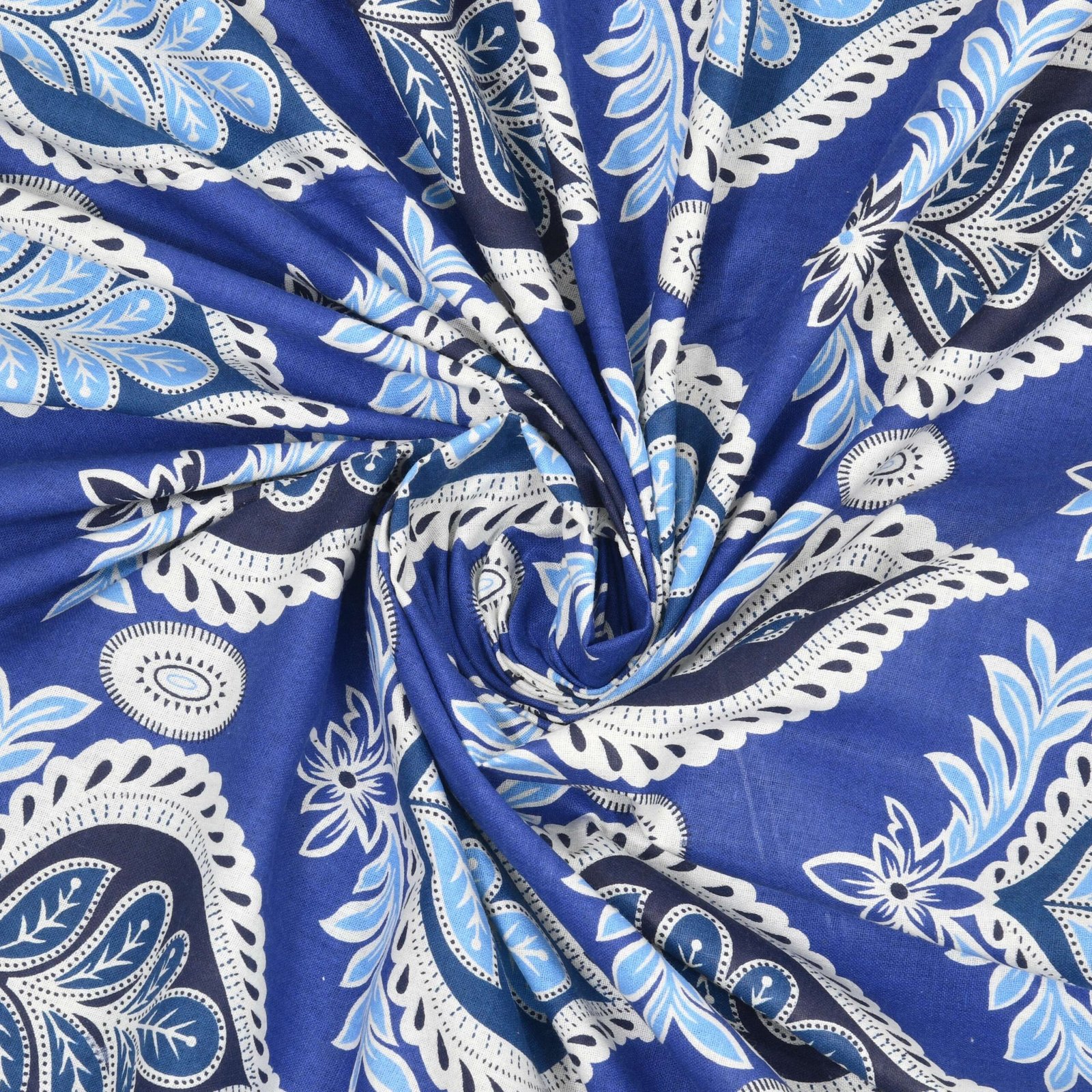 Rajasthani Traditionally Printed Cotton Doublebed Bedsheet With Pack of 2 Pillow Covers - Image 5