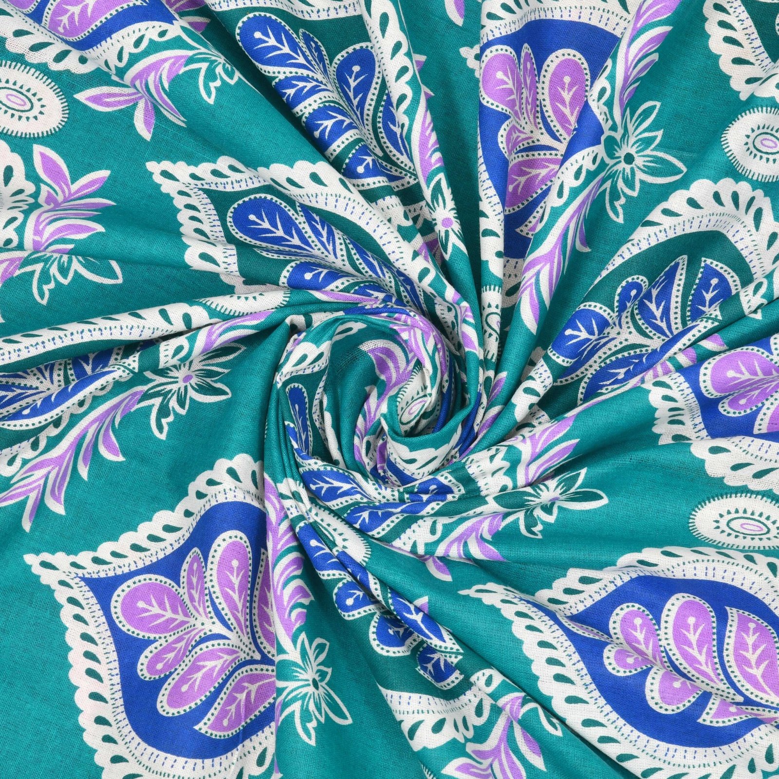 Rajasthani Traditionally Printed Cotton Doublebed Bedsheet With Pack of 2 Pillow Covers - Image 5